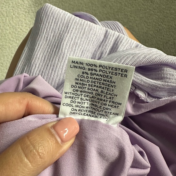 Rumer the Label Lilac Ribbed Penelope Mini dress Size Medium NEW WITH TAGS - Picture 6 of 6